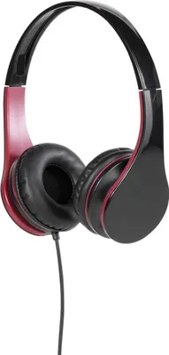 Produktbild von ViVanco™Mooove, Kabelgebunden, 20 - 20000 Hz, Anrufe/Musik, Kopfhörer, Schwarz, Rot