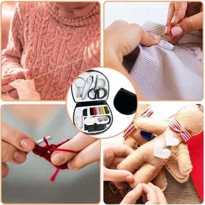 Produktbild von Kompaktes Nähset für Reisen, Nadel- und Fadenset, Nähzubehör für Erwachsene und Anfänger, ideal für Notfälle und DIY