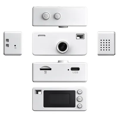 Produktbild von Mini Kamera für Kinder, Retro Digitalkamera mit Schlüsselanhänger, 1080P HD, Autofokus, 6 Filter, MicroSD bis 128GB, USB-C, 0,96 Zoll LCD