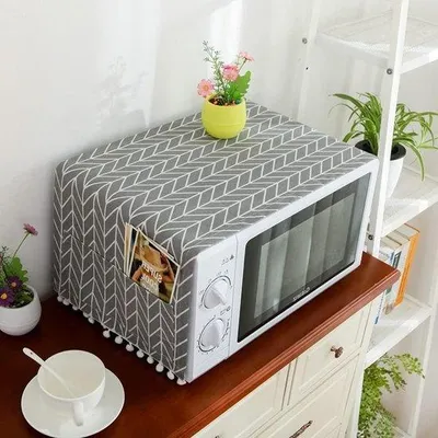 Obrázok produktu pre Elegantný kryt na mikrovlnnú rúru, sivý, s ochranou proti mastnote