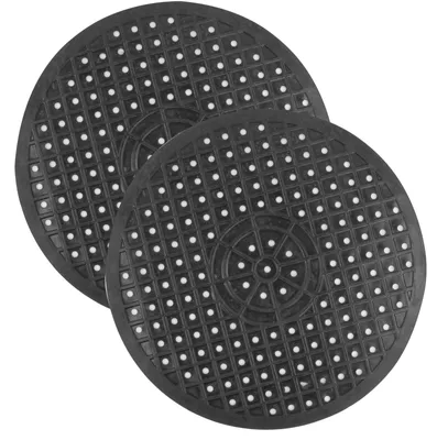Produktbild von Spültischmatte Spülbeckenschutz Abtropfmatte - 2er Set - TPR-Gummi - ca. 31 x 31 cm - Schwarz