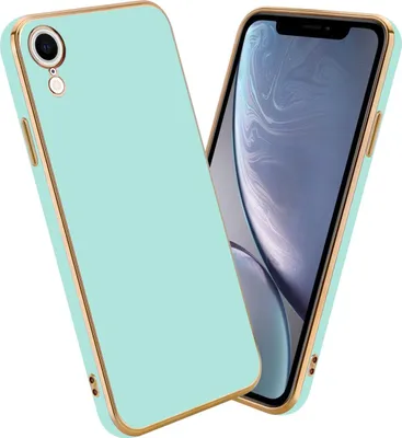 Immagine prodotto di Cadorabo custodia protettiva per Apple iPhone XR custodia in verde telefono cellulare custodia TPU silicone fotocamera protezione custodia