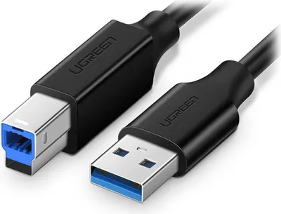 Image de Ugreen 10372 Câble USB USB 3.2 Gen 1 (3.1 Gen 1) 2 m USB A USB B Noir