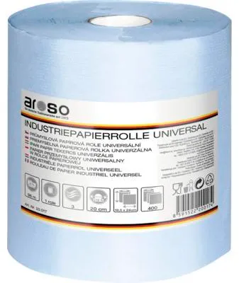 Produktbild von Duraclean Putzpapier 2 lagig 1 Rolle je 450 Blatt absorptionsstark und reißfest