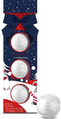 Produktbild von Gift Set of Fizzy Bath Bombs Cocoa & Vanilla 3 x 100 g