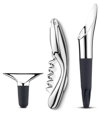 Productafbeelding van Georg Jensen Wein Set(CSCREW, WSTOPPER, WPOURER) Edelstahl MIR, Silikon 3Stück 3586960