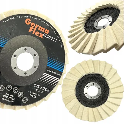 Produktbild von Germaflex Filz-Lamellenscheibe Polierscheibe 125mm 22,2mm