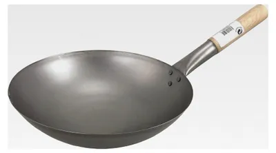 Produktbild von Wok / Asiatische Eisenpfanne Ø 30 cm mit rundem Boden