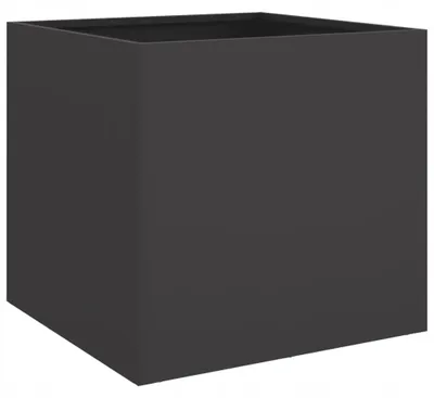 Produktbild von Schwarzes Stahl-Pflanzgefäß 49x47x46 cm