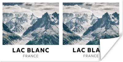 Produktbild von MuchoWow® Poster Frankreich - Natur - Berge 40x20 cm - Poster für die Wand - Poster Schlafzimmer