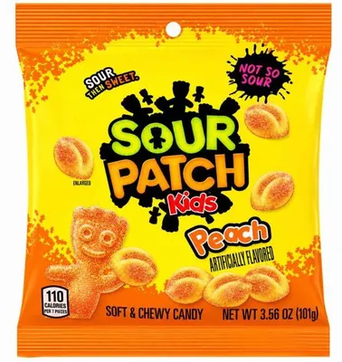 Produktbild von Sour Patch Kids Peach (12 x 102g)