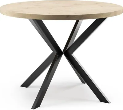 Immagine prodotto di FURNLUX Tavolo da pranzo Edder Beige 100cm / Colore principale: Beige / Dimensioni: 100 x 76 x 176 cm