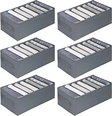 Produktbild von Famanu Kleiderschrank Organizer Set von 3 - Faltbare Aufbewahrungslösungen