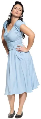 Produktbild von Queen Kerosin Swing Kleid - Mid Blue M