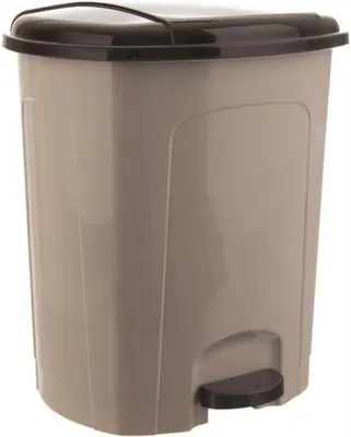 Imagen del producto de ORION. Cubo de basura con pedal, 30 litros, color marrón café