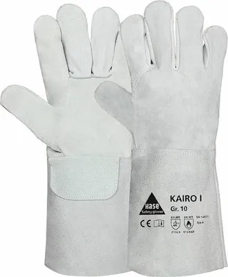 Produktbild von Hase Kairo II Schweißerhandschuh aus Spalt-/Narbenleder Größe 10 6 Stk