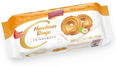 Produktbild von Haselnuss Ringe Hausgebäck von Coppenrath, 200g