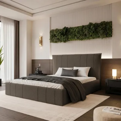 Produktbild von Polsterbett TERENZO 140x200 Kaffeebraun mit Bettkasten & Lattenrost