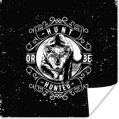 Produktbild von MuchoWow® Poster Jahrgang - Tiger - Design 100x100 cm - Babyzimmer