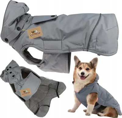 Produktbild von Hundebekleidung für Winter warme Regenjacke abnehmbare Kapuze S