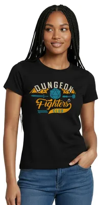 Produktbild von Spreadshirt Dungeons And Dragons Dungeon Fighters Club Frauen T-Shirt, M, Schwarz