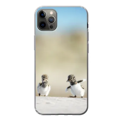 Produktbild von MuchoWow® Handyhülle Schutzhülle Hülle für iPhone 13 Pro Max Junge - Sand - Vögel Silikon Softcase Handy Hülle - Mobiltelefon