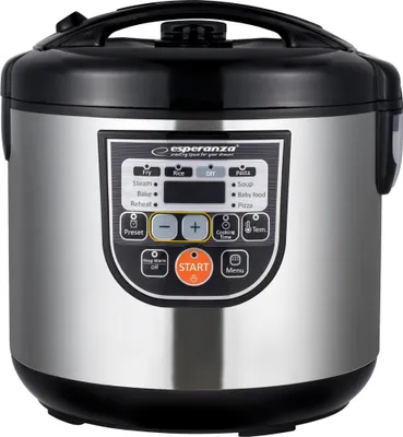 Produktbild von Multikocher Schnellkochtopf Dampfgarer 860W 5L 11 Funktionen LCD Timer Braten Backen