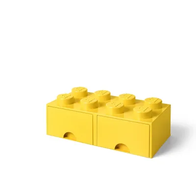 Produktbild von NHG LEGO Auszieh-Aufbewahrungsbox Brick Drawer 8 - Yellow, Kunststoff, 50 x 25 cm, 40061732