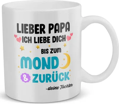Produktbild von 22Feels Papa Geschenk von Tochter Vatertag Vater Tasse Geburtstag Weihnachten Kaffeetasse Männer Herrentag Geschenkidee