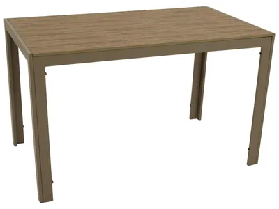 Produktbild von Gartentisch 125 x 75,5 x 70 cm Aluminium Grau