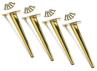 Immagine prodotto di Set di 4 supporti per gambe di mobili in metallo