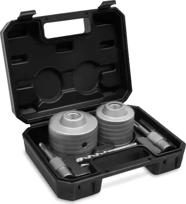Produktbild von Beton Lochsägen-Set SDS-Plus - 2-teilig - 68-82mm - Universal - Inkl. Kernbohrer, Zentrierbohrer und SDS-plus Adapter