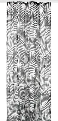 Produktbild von Gardine Voile mit Kräuselband, Universalband Dekoschal (Black&White) in der Größe: 140x245cm