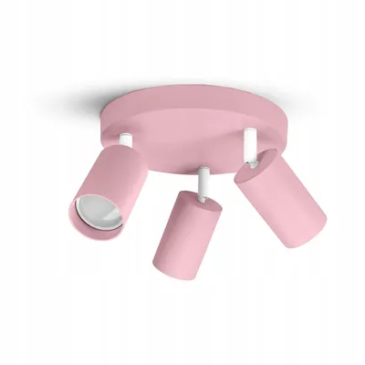 Produktbild von FKL DESIGN Home Deco Deckenlampe Deckenleuchte Kinderleuchte Kinderlampe 3-flammig GU10 Verstellbar Lampenschirm Lampe aus Serie (N975-EG3-R)