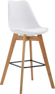 Produktbild von Barhocker HLO-CP40 Kunststoff Natura  weiß
