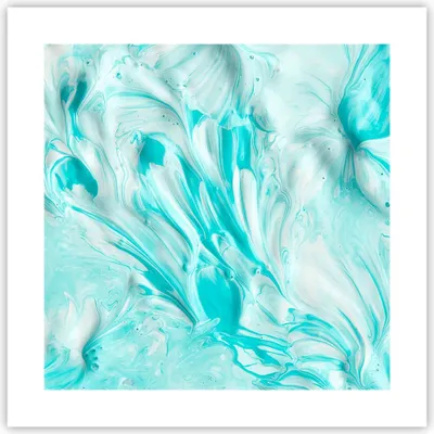 Produktbild von Poster - Poster ohne Rahmen - Blume Abstraktion - 40x40 cm - Wand Bild - Wanddeko - Wandbilder - Kunstposter - Wandposter - Bilder - Kunstdruck - Wanddekoration - Wandbild - P2XAC40x40-3827