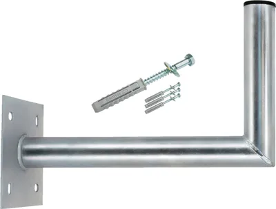 Produktbild von PremiumX 40cm Wandhalter Stahl verzinkt SAT Antenne Schraubensatz