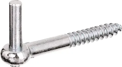 Produktbild von Alberts Kloben zum Einschrauben | J-Haken, mit angeschnittenem Gewinde | galvanisch verzinkt, dickschichtpassiviert | Dornmaß Ø10 mm | Länge 120 mm | 4er Set
