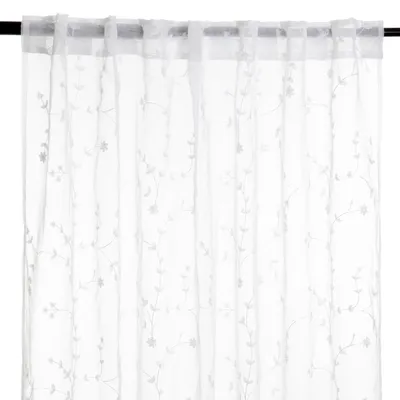 Produktbild von Záves MOSSIA Záves s listovým vyšívaným voálom 140x250 cm HOMLA