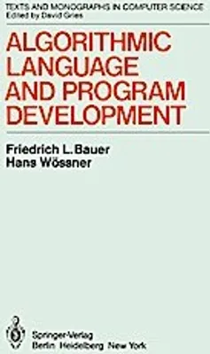 Produktbild von Algorithmic Language and Program Development