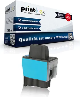 Produktbild von Print-Klex Kompatible Reinigungspatrone kompatibel mit Bother DCP 120 C DCP 310 C DCP 310 CN DCP 310 Series DCP 315 CN DCP 340 CW LC 900 LC-900 LC900 Cyan Blau - Office Pro Serie