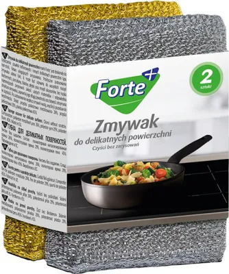 Zdjęcie produktu dla Forte+ Zmywak do powierzchni delikatnych 2 sztuki