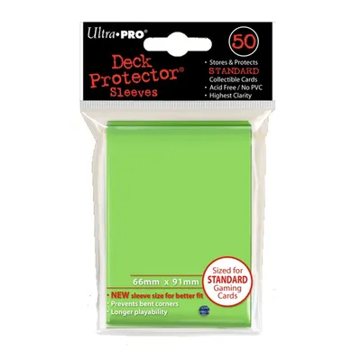 Zdjęcie produktu dla UP Deck Protector Sleeves Lime Green (50 szt.)