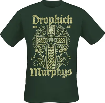 Produktbild von Dropkick Murphys T-Shirt Herren Celtic Cross grün S