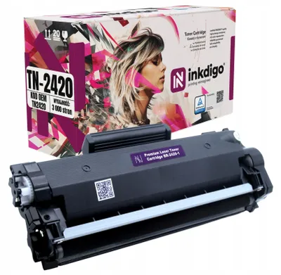 Produktbild von Inkdigo Toner TN2420 für Brother DCP-L2510D, DCP-L2530DW, DCP-L2550DN, HL-L2310D – Schwarz, 3000 Seiten,