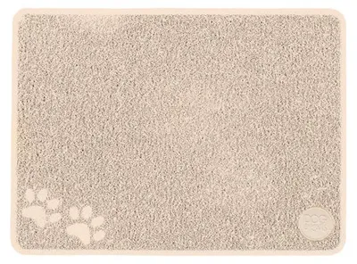 Immagine prodotto di DOCHTMANN Tappetino antiscivolo per ciotole, rettangolare, beige, 60x45 cm