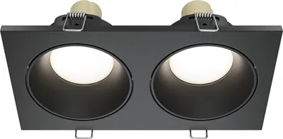 Produktbild von Maytoni Zoom Einbauleuchte GU10 IP65, 2-flammig, Aluminium, schwarz, dimmbar