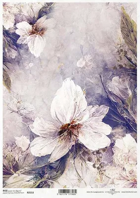 Produktbild von ITD Reispapier Decoupage Bastelpapier Softpapier Serviettentechnik, Weihnachtsstern R2133