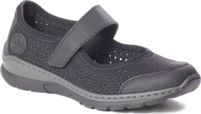 Produktbild von Rieker Damen Klettschuhe 22376-36, 22376-37, 22376-38, 22376-39, 22376-40, 22376-41, 22376-42, 31517-36, 31517-37, 31517-38, 31517-39, 31517-40, 31517-41, 31517-42 RIE-L32B5 schwarz/schwarz 39