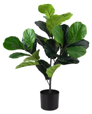 Zdjęcie produktu dla Sztuczny fikus lyrata w doniczce, wysokość 80 cm